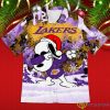 Los Angeles Lakers Snoopy Dabbing The Peanuts 2023 Christmas Gift Hawaiian Shirt Product Photo 1