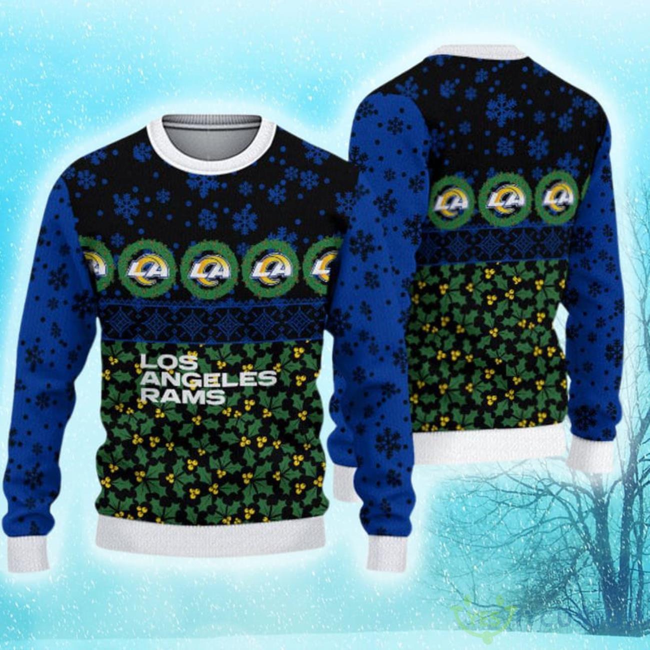 Los Angeles Rams Christmas Pattern Limited Edition Ugly Sweater 3 Los Angeles Rams Christmas Pattern Limited Edition Ugly Sweater Product Photo 1