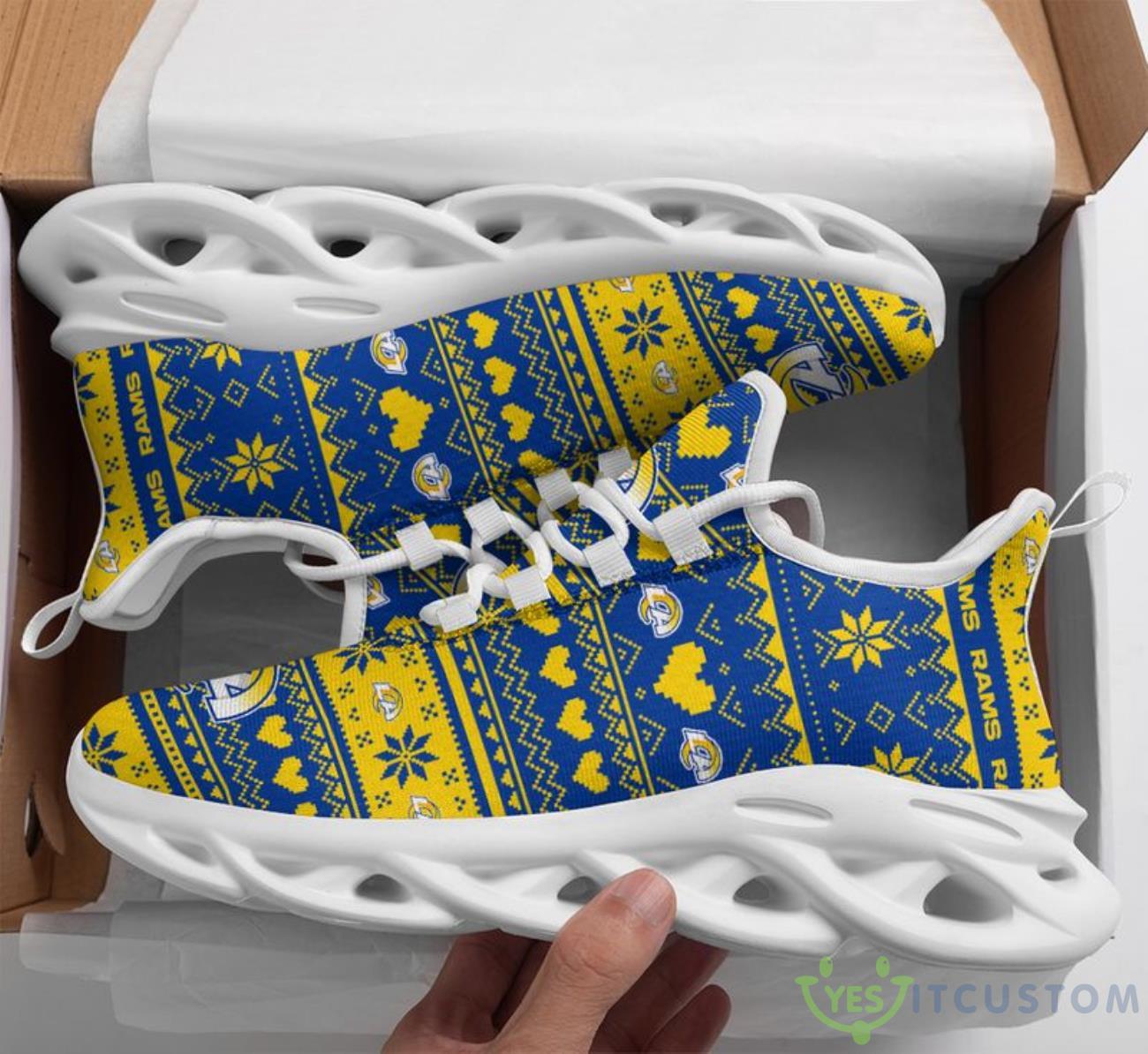 Los Angeles Rams Christmas Patterns Max Soul Shoes 9 Los Angeles Rams Christmas Patterns Max Soul Shoes Product Photo 1