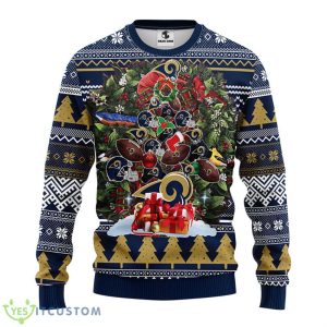 Los Angeles Rams Tree Ugly Christmas Fleece Sweater Product Photo 1