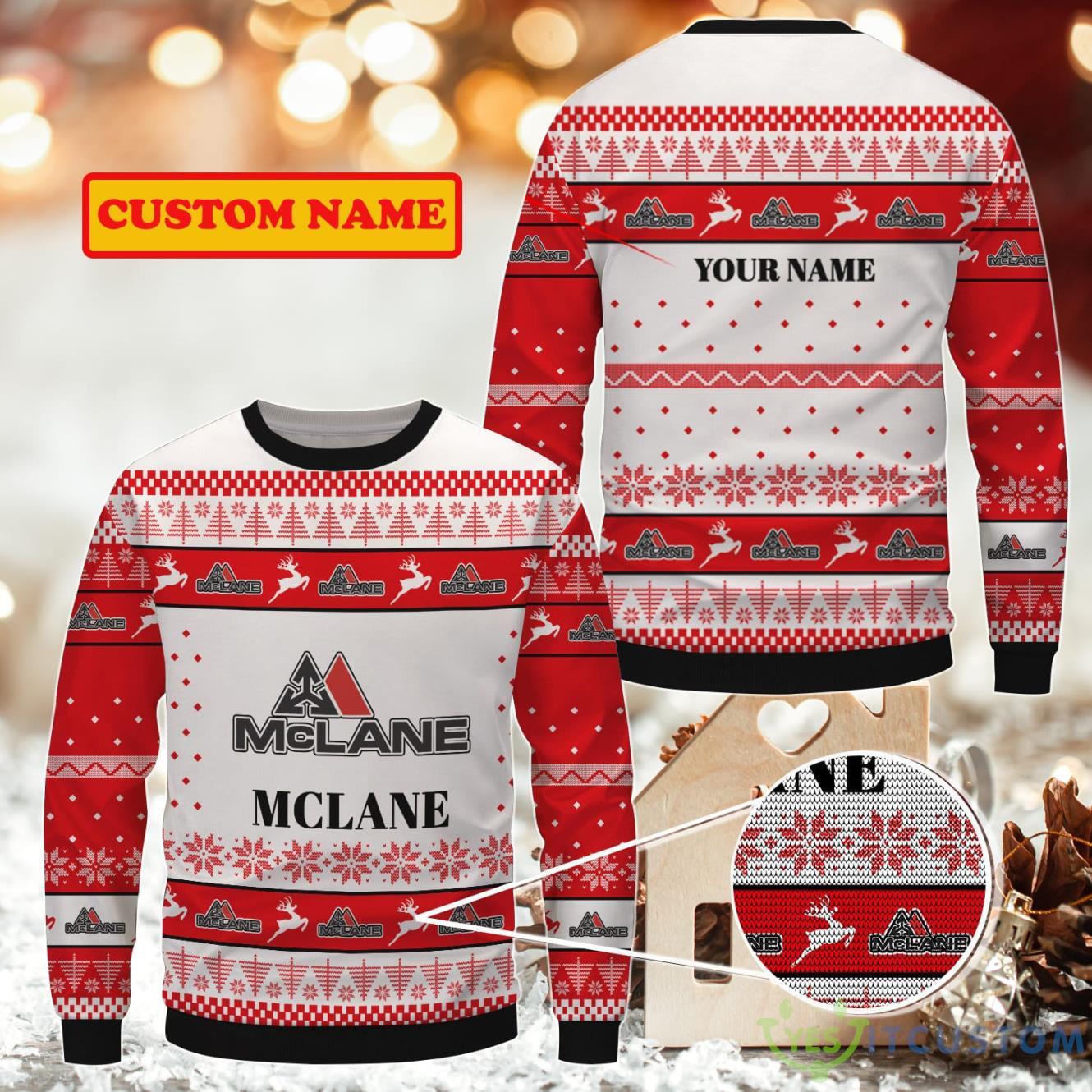 Mclane Ugly Christmas Sweater Custom Name 3 Mclane Ugly Christmas Sweater Custom Name Product Photo 1
