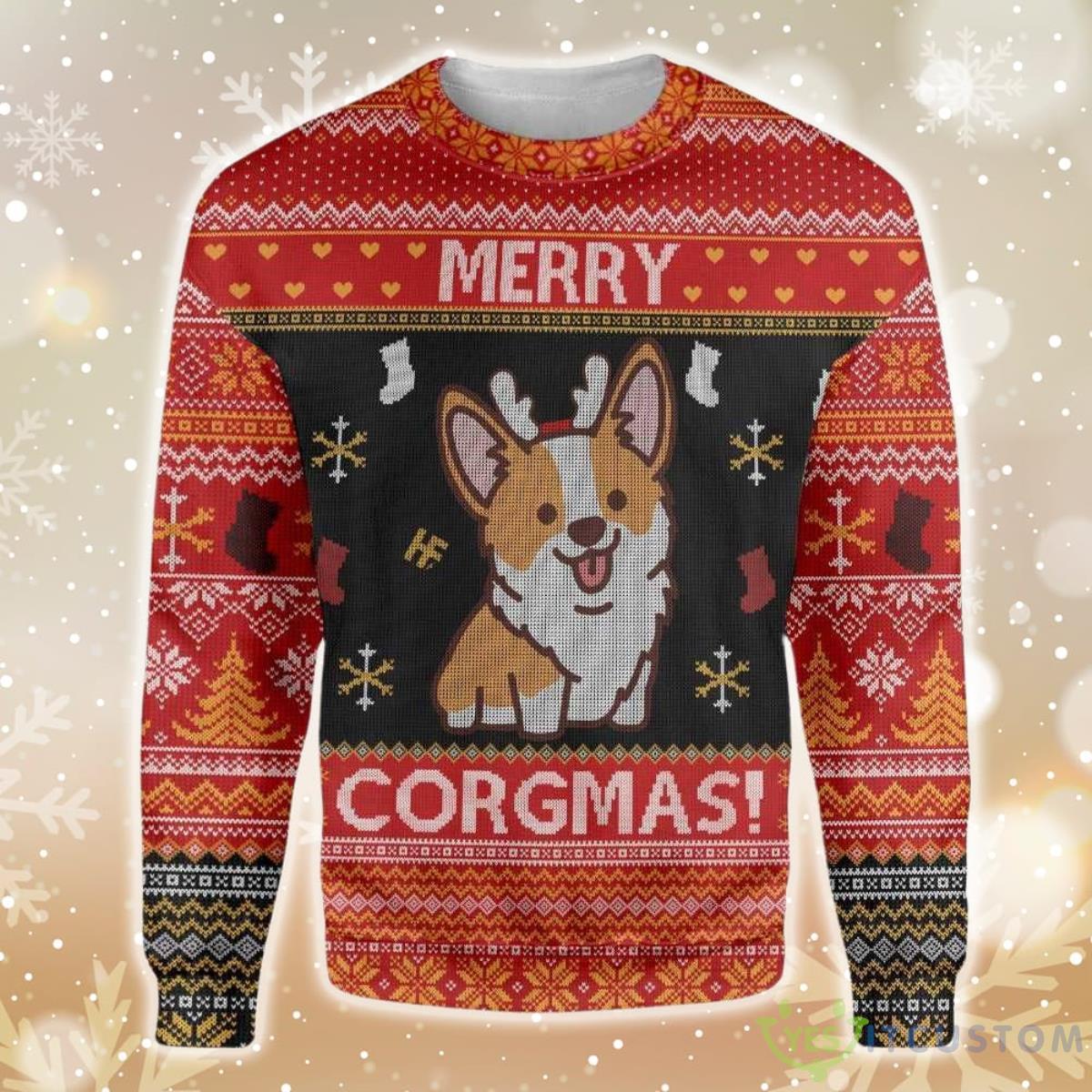 Merry Corgmas Ugly Christmas Sweater 5 Merry Corgmas Ugly Christmas Sweater - Merry Corgmas EZ05 1310 All Over Print Sweatshirt_1