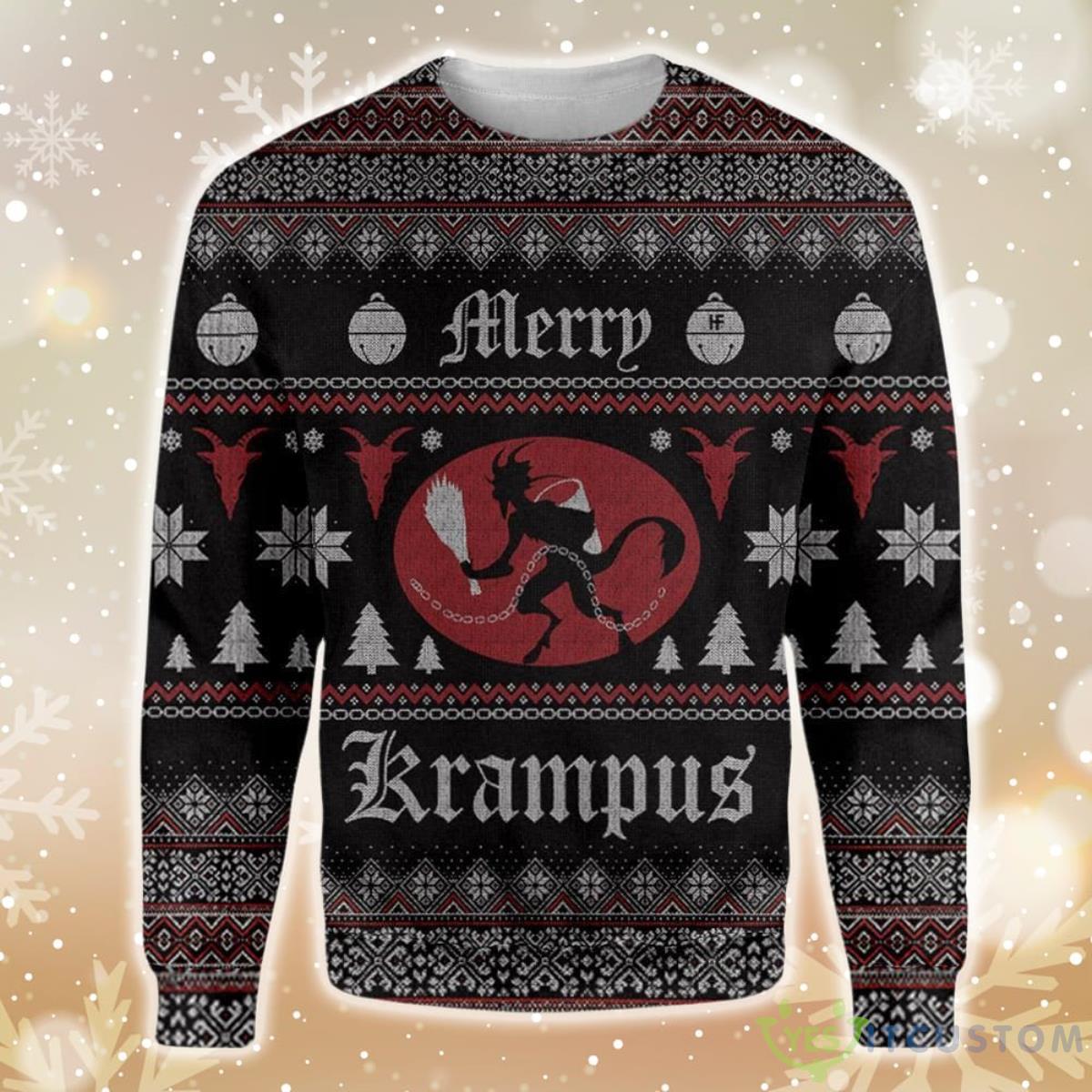 Merry Krampus Ugly Christmas Sweater 3 Merry Krampus Ugly Christmas Sweater - Ugly Christmas Merry Krampus EZ12 0611 All Over Print Sweatshirt PANWS0002_1