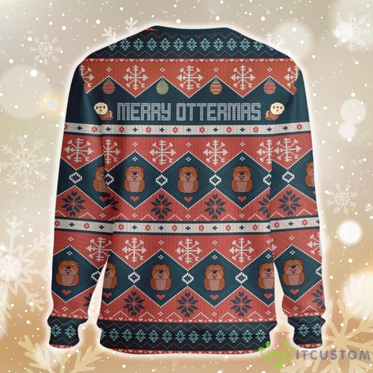 Merry Otter – Mas Ugly Christmas Sweater 6 Merry Otter – Mas Ugly Christmas Sweater Product Photo 2