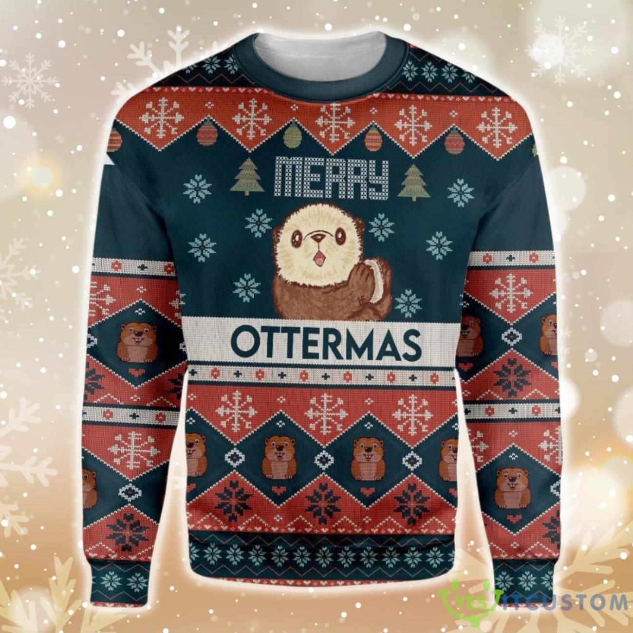 Merry Otter – Mas Ugly Christmas Sweater 5 Merry Otter – Mas Ugly Christmas Sweater Product Photo 1