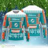 Miami Dolphins Christmas Ball Snowfalke Pattern 3D Sweater Product Photo 1