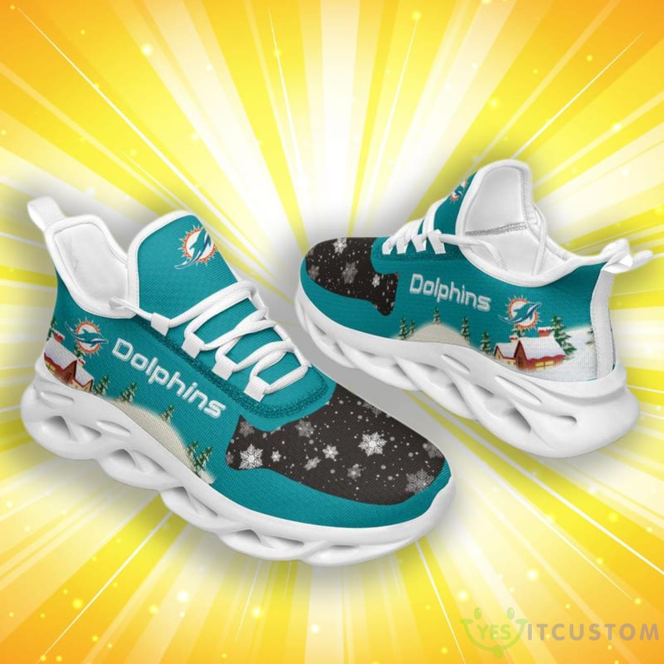 Miami Dolphins Christmas Pattern Print Special Style Max Soul Shoes 6 Miami Dolphins Christmas Pattern Print Special Style Max Soul Shoes Product Photo 2