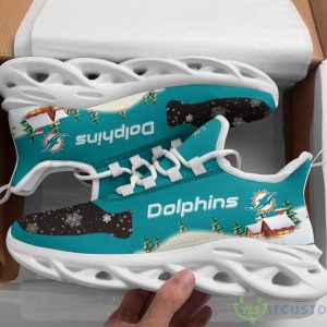 Miami Dolphins Christmas Pattern Print Special Style Max Soul Shoes Product Photo 1