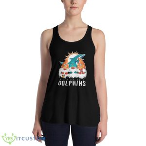 Miami Dolphins Gnomies Christmas Limited Edition T Shirt, Christmas Sweatshirt - 8800 Women's Flowy Racerback Tank