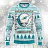 Miami Dolphins Grateful Dead Ugly Christmas Sweater Warm Gift For Christmas Product Photo 1