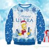 Michelob Ultra The Simpsons Santa Hat Unisex Ugly Christmas Sweater - Michelob Ultra The Simpsons Santa Hat Ugly Christmas Sweater