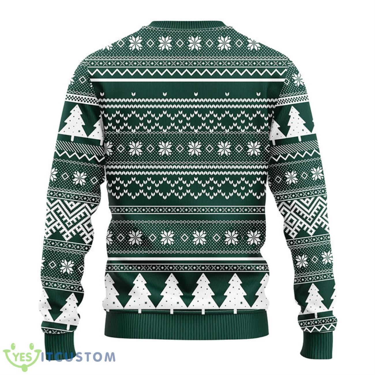 Michigan State Spartans Grinch Hug Christmas Ugly Sweater 6 Michigan State Spartans Grinch Hug Christmas Ugly Sweater Product Photo 2