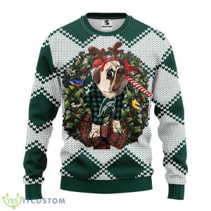 Michigan State Spartans Pub Dog Christmas Ugly Sweater Product Photo 1