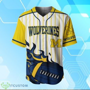 Michigan Wolverines BaseBall Jersey Custom Number And Name 3 Michigan Wolverines BaseBall Jersey Custom Number And Name Product Photo 2