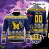 Michigan Wolverines Custom Name And Number Sport Fans Christmas Gift Ugly Christmas Sweater Product Photo 1