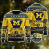 Michigan Wolverines Football Team Logo Personalized Ugly Christmas Sweater Christmas Gift For Big Fans Product Photo 1