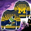 Michigan Wolverines NCAA Grinch Hug Logo Ugly Christmas Sweater Special Christmas Gift For Fans Product Photo 1