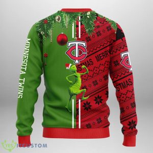 Minnesota Twins Grinch & Scooby-doo Christmas Ugly Sweater 3 Minnesota Twins Grinch & Scooby-doo Christmas Ugly Sweater Product Photo 2