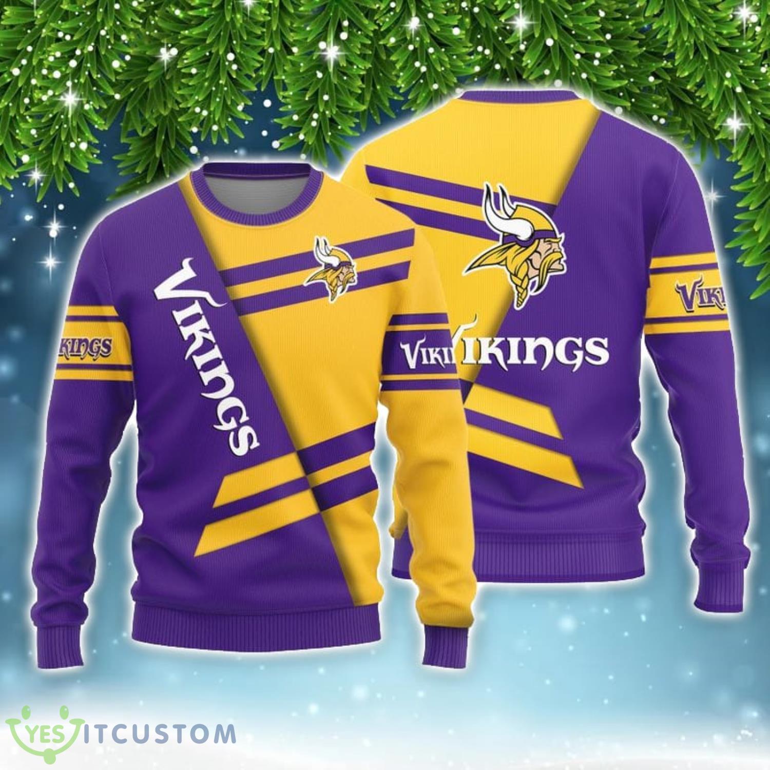 Minnesota Vikings Basic Pattern Limited Sweater Ugly Christmas Gift 3 Minnesota Vikings Basic Pattern Limited Sweater Ugly Christmas Gift Product Photo 1
