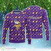 Minnesota Vikings Christmas Pine Tree Patterns Ugly Christmas Sweater Product Photo 1