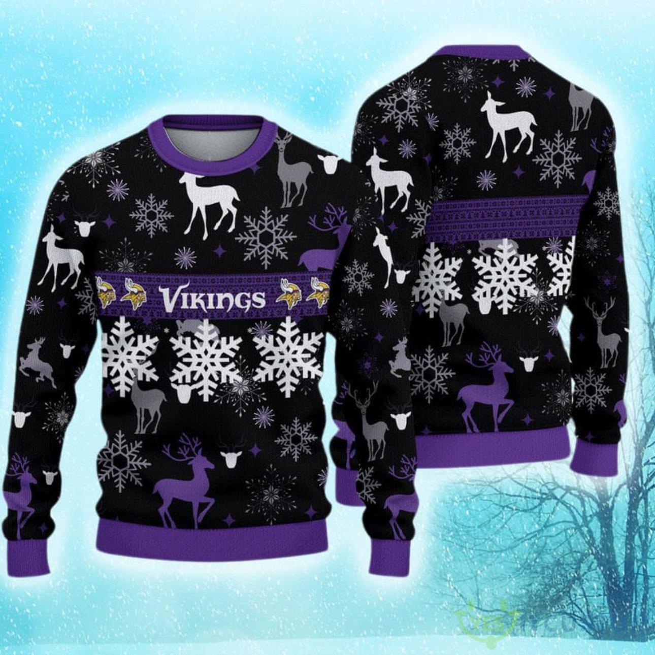 Minnesota Vikings Pattern Hot Trending Ugly Sweater For Fans 3 Minnesota Vikings Pattern Hot Trending Ugly Sweater For Fans Product Photo 1