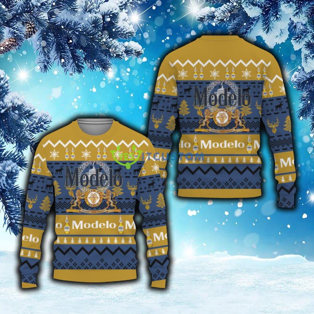 Modelo Beers s Beer Vintage Logo Ugly Christmas Sweater Gift For Men And Women 3 Modelo Beers s Beer Vintage Logo Ugly Christmas Sweater Gift For Men And Women - Modelo Beers s Beer Vintage Logo Ugly Christmas Sweater Gift For Men And Women