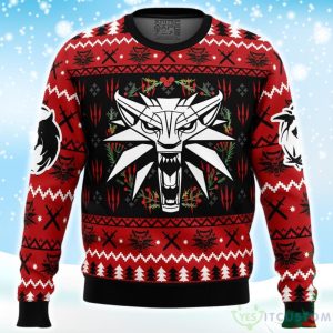 Monster The Witcher Casual Ugly Christmas Sweater Product Photo 1