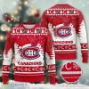 Montreal Canadiens Santa Hat Snowflake 3D Ugly Christmas Sweater Christmas Gift Product Photo 1