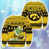 NCAA Iowa Hawkeyes Grinch Cold Ugly Christmas Sweater For Men Women - NCAA Iowa Hawkeyes Grinch Cold Ugly Christmas Sweater For Men Women Photo 1