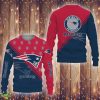 New England Patriots Cross Style Ugly Christmas AOP Sweater - New England Patriots Cross Style Ugly Christmas AOP Sweater