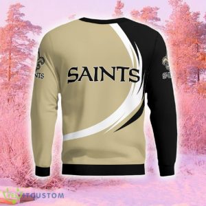 New Orleans Saints Curved Stripes Funny Ugly Christmas Sweater Gift For Men And Women Gift Holidays - New Orleans Saints Curved Stripes 3D Sweatshirt_6