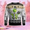 New Orleans Saints The Grinch Funny Ugly Christmas Sweater Gift For Men And Women Gift Holidays - New Orleans Saints The Grinch Christmas AOP Ugly Sweater_2