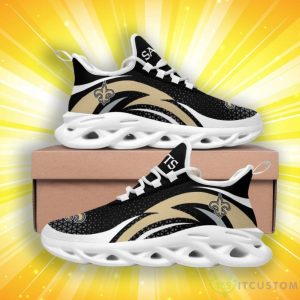 New Orleans Saints Triangle Abstract Pattern Max Soul Shoes Product Photo 2