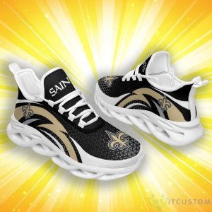 New Orleans Saints Triangle Abstract Pattern Max Soul Shoes Product Photo 1