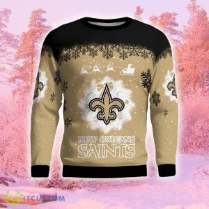 New Orleans Saints Winter is Coming Funny Ugly Christmas Sweater Gift For Men And Women Gift Holidays - New Orleans Saints Winter is Coming Ugly Sweater_2