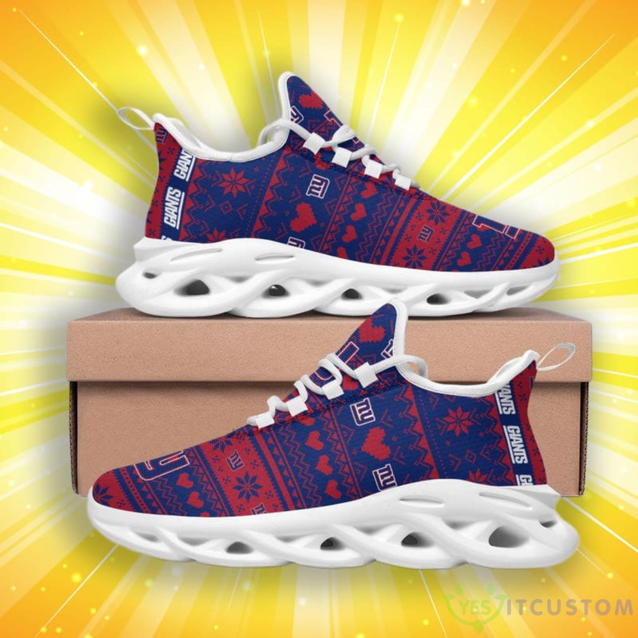 New York Giants Christmas Patterns Max Soul Shoes 4 New York Giants Christmas Patterns Max Soul Shoes Product Photo 4