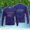 New York Giants Christmas Pine Tree Patterns Ugly Christmas Sweater Product Photo 1