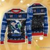 New York Giants Dabbing Santa Ho Ho Ho Funny Gifft Ugly Christmas Sweater Product Photo 1