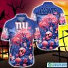 New York Giants Halloween Trending Skull 3D Hawaiian Shirt For Fans Gift Christmas Men And Women - New York Giants Halloween Skull Trending Hawaii Shirt New Arrivals_1