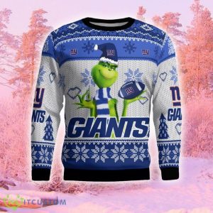 New York Giants The Grinch Funny Ugly Christmas Sweater Gift For Men And Women Gift Holidays - New York Giants The Grinch Christmas AOP Ugly Sweater_2