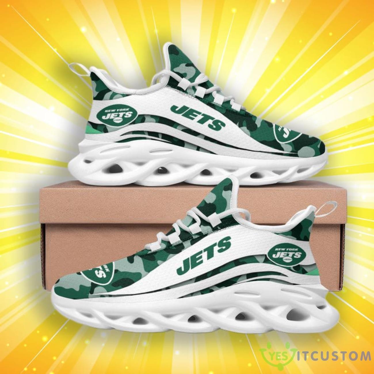 New York Jets Camo Pattern Max Soul Shoes 6 New York Jets Camo Pattern Max Soul Shoes Product Photo 2