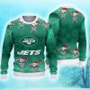 New York Jets Christmas Skull Limited Edition Ugly Sweater Product Photo 1