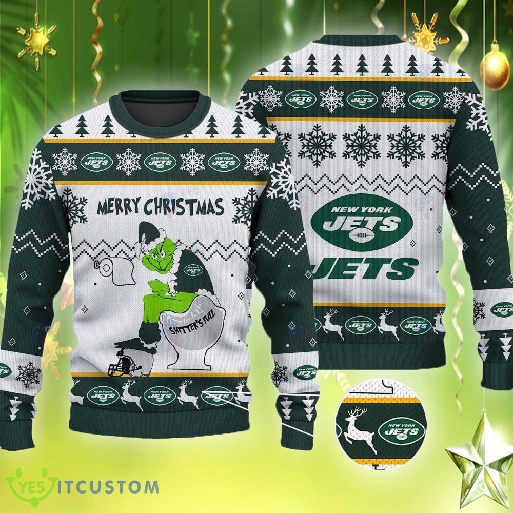 New York Jets Grinch Shitter's Full Toilet Knitted Xmas Green Sweater AOP 3 new york jets grinch shitters full toilet knitted xmas green sweater aop