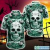 New York Jets Halloween Pumpkin Skull 3D Hawaiian Shirt For Fans Gift Christmas Men And Women - New York Jets Halloween Season Aloha Shirt, New Arrivals_1