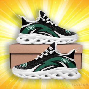 New York Jets Triangle Abstract Pattern Max Soul Shoes 3 New York Jets Triangle Abstract Pattern Max Soul Shoes Product Photo 2