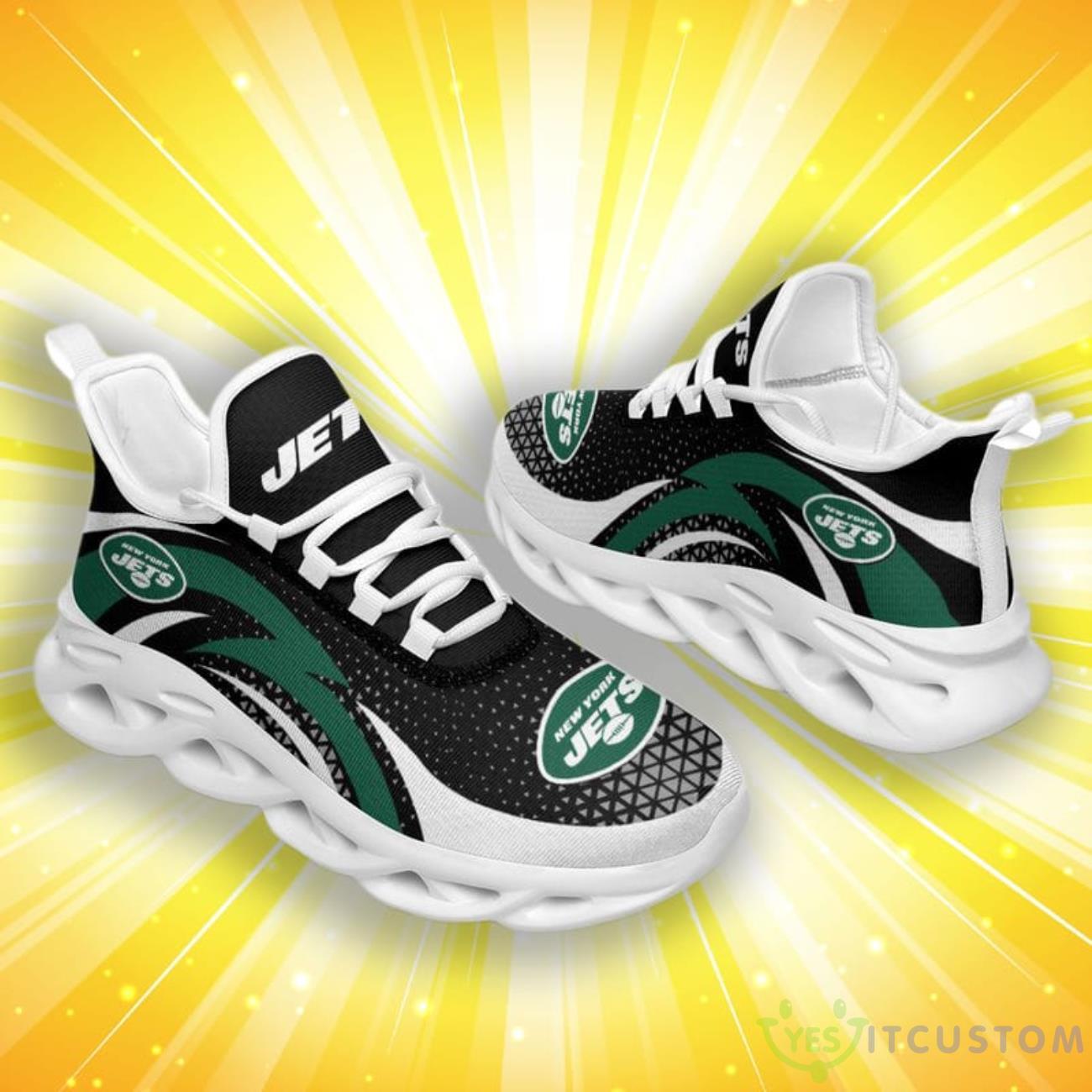 New York Jets Triangle Abstract Pattern Max Soul Shoes 5 New York Jets Triangle Abstract Pattern Max Soul Shoes Product Photo 1