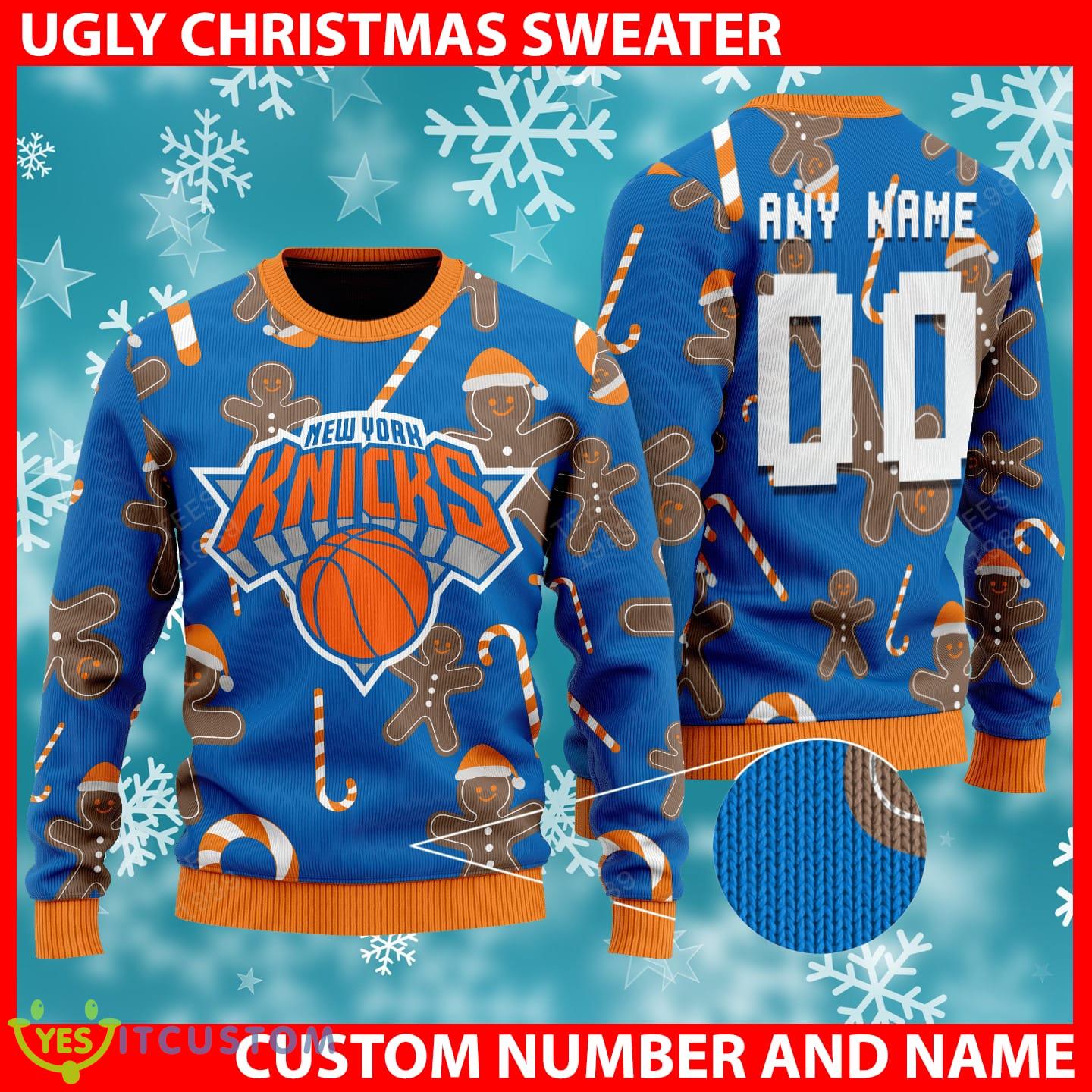New York Knicks Christmas Santa Bear Knitted 3D Sweater Custom Number And Name 3 New York Knicks Christmas Santa Bear Knitted 3D Sweater Custom Number And Name - New York Knicks - CUSTOMIZE YOUR NAME & NUMBER