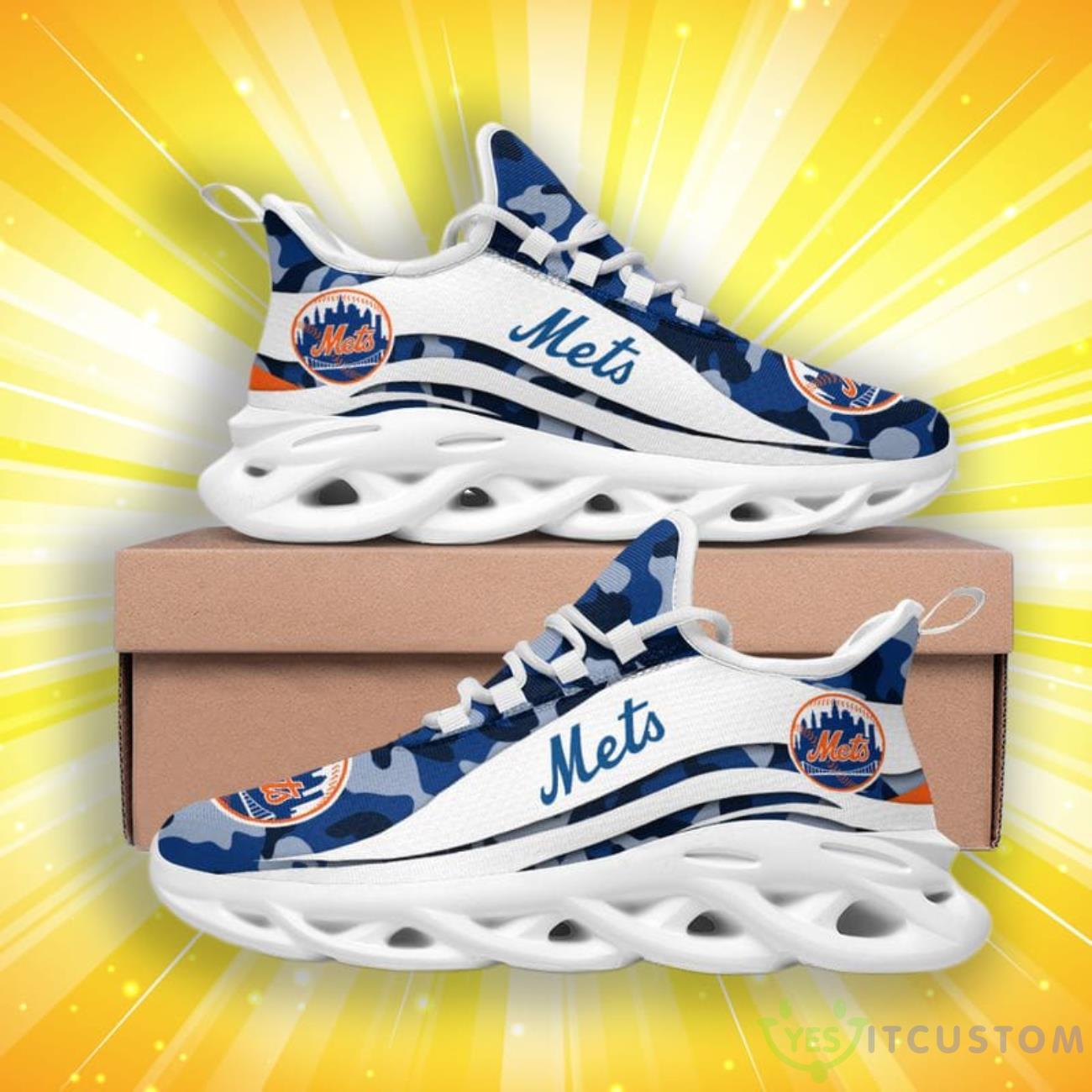 New York Mets Camo Pattern Max Soul Shoes 6 New York Mets Camo Pattern Max Soul Shoes Product Photo 2