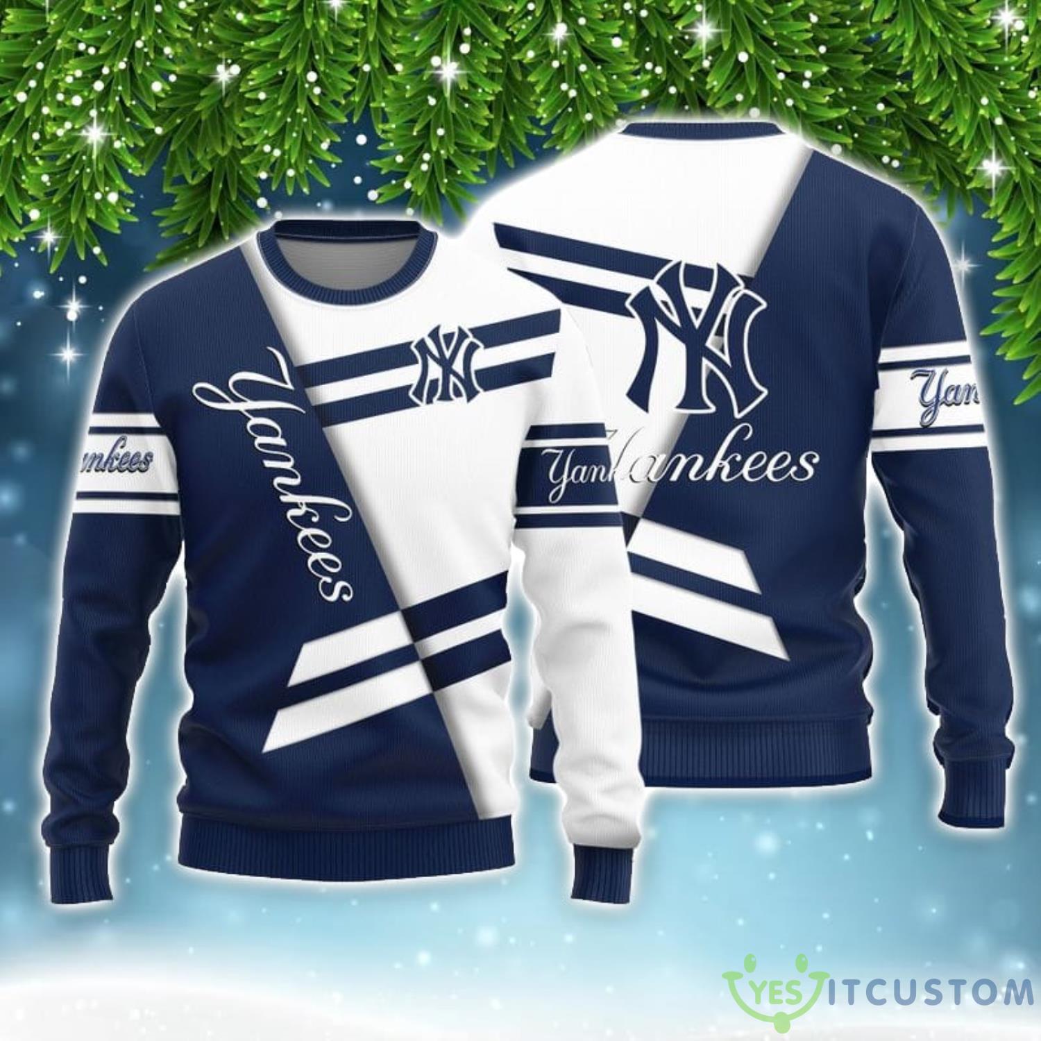 New York Yankees Basic Pattern Limited Sweater Ugly Christmas Gift 3 New York Yankees Basic Pattern Limited Sweater Ugly Christmas Gift Product Photo 1