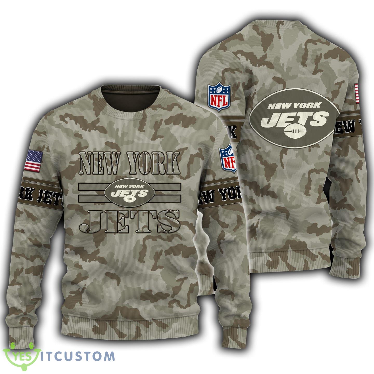 NFL New York Jets Logo Camo New Style 3D Sweater Gift For Christmas 3 NFL New York Jets Logo Camo New Style 3D Sweater Gift For Christmas - New York Jets Logo NFL Camo New Style 3D Sweater Gift For Christmas